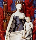 Jean Fouquet Madonna And Child (panel of Melun Diptych) painting